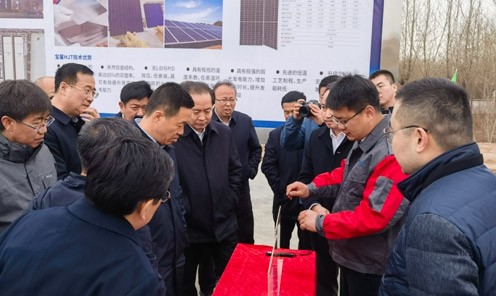 鄂尔多斯市市委书记率队莅临宝馨科技内蒙新能源项目现...