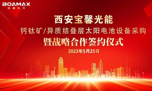 战略“牵手”多方！丨宝馨科技与多家企业签署钙钛矿/...